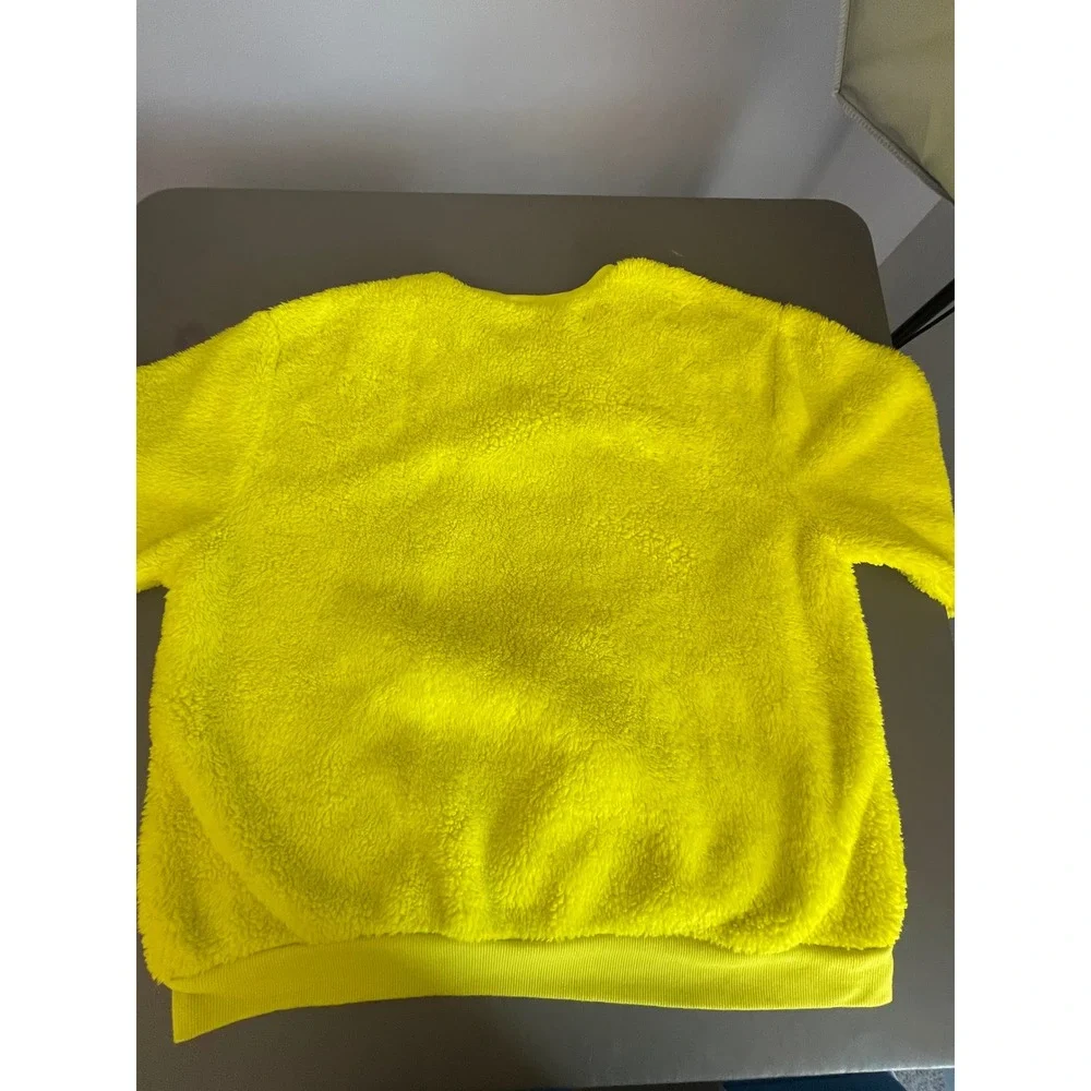 Dr Seuss The Grinch Neon Green Sherpa Fleece Sweatshirt Pullover 3X